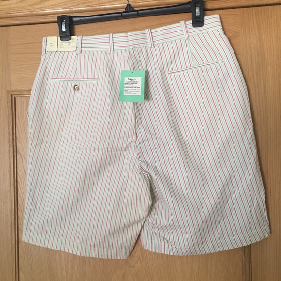 NWT PETER MILLAR SEERSUCKER SHORTS FLAT FRONT, 34 - Picture 2 of 6